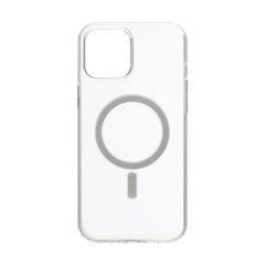 Чохол для телефону iPhone 14 Plus, прозорий, пластик+силікон, з MagSafe