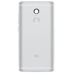 Задня кришка для смартфону Xiaomi Redmi Note 4, 4X, срібляста, Original, з бічною кнопкою, для Media