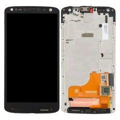 Дисплей Motorola Moto X FORCE XT1581 модуль в зборі з тачскріном, з рамкою, чорний, з рамкою