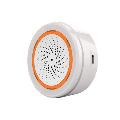 Сирена сигналізації MOES Zigbee Tuya, 90 дБ, світлова та звукова, для розумного дому, Smart Life
