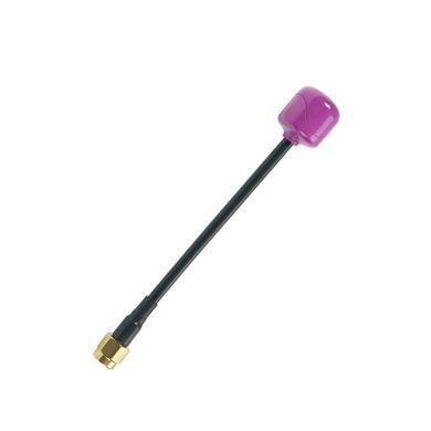 Антена 7.2-8G RHCP PeakFPV PK78 116mm, SMA-Male прямий, фіолетова, для FPV дронів