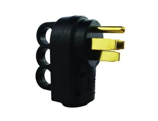 Вилка US NEMA 14-50P, 50A 125/250V, силовая, кабельная с ручкой, самосборная, для американской розетки
