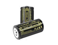 Акумулятор 16340 CR123A, LiitoKala Lii-16A 700mAh, 3.7V, Li-Ion, з клемним виступом, для ліхтарів