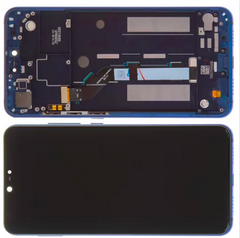 Дисплей Xiaomi Mi 8 Lite модуль в зборі з тачскріном і рамкою, HC, синій, High Copy, з рамкою