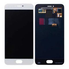 Дисплей Meizu Pro 6 / Pro 6s модуль в сборе с тачскрином, белый, без рамки