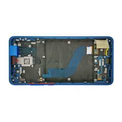 Дисплей Xiaomi Mi 9T (Ver.Samsung) модуль в сборе с тачскрином и рамкой, голубой, Original PRC, Original PRC, с рамкой