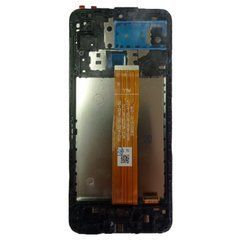 Дисплей Samsung A127F Galaxy A12 Nacho (2021) модуль в зборі з тачскріном і рамкою, чорний, Original PRC, Original PRC, з рамкою