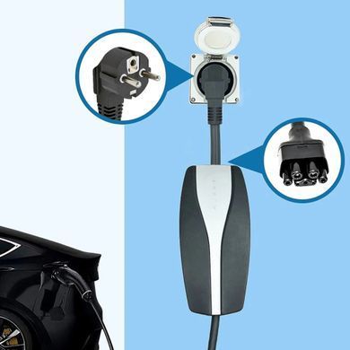 Перехідник EU Schuko &rarr; Tesla, 16A 230V, 3.5KW, кабель-адаптер для зарядки, для Tesla Mobile Connector Gen 2