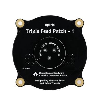 Патч-антена спрямована 5.8G Hybrid Triple Feed Patch 9.4Dbi, RP-SMA-Male + пігтейл, для FPV дронів