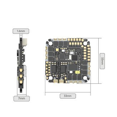 Стек FC&ESC SpeedyBee F405 AIO 3-6S 25.5X25.5 + 40A ESC, для FPV дронів