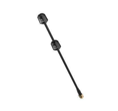 Антена 5.8G RHCP GEPRC Momoda2 DUAL 170+57mm 3.8Dbi, SMA-Male прямий, чорна, для FPV дронів