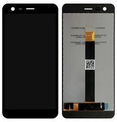 Дисплей Nokia 2 dual sim модуль в зборі з тачскріном, чорний, без рамки