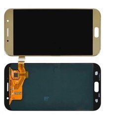 Дисплей Samsung A720F Galaxy A7 (2017) модуль в зборі з тачскріном, золотистий, Original (пер. скло), Original, без рамки