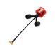 Антена 5.8G RHCP Rush Cherry 2 II 83mm 1.8Dbi з радіальними диполями, Y-MMCX-JW кутовий, червона, для FPV дронів