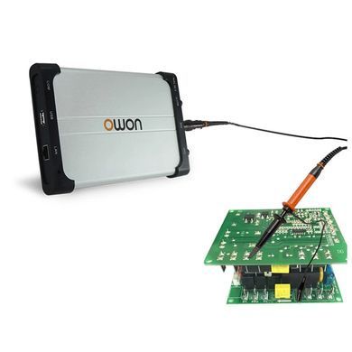 Осциллограф цифровой OWON VDS1022I, 2-канальный изолированный, полоса пропускания 25Mhz, USB 2.0