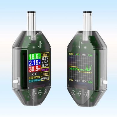 Тестер DC ATORCH DT550, 600W 4.5-50V Max 12A, вольт-амперметр, измеритель мощности, емкости батарей