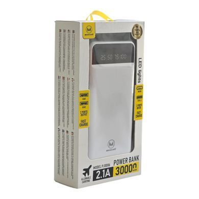 Повербанк MaxCell PJ0086 30000mAh, 10.5W, зовнішній акумулятор, батарея, УМБ, power bank