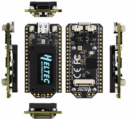 Плата разработки Heltec Wifi ESP32, LoRa32, 863-928MHz SX1262 (V4) с OLED-дисплеем и GPS, для IoT-устройств