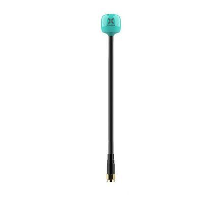 Антена RHCP 5.8G FOXEER Lolipop V4+ Plus 150mm 2.6Dbi, SMA-Male прямий, блакитна, для FPV дронів