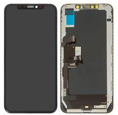 Дисплей iPhone XS Max модуль в сборе с тачскрином, черный, с рамкой, датчиком приближения, с рамкой