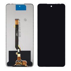 Tecno Pova 3 модуль в сборе с тачскрином, черный, High Copy, без рамки