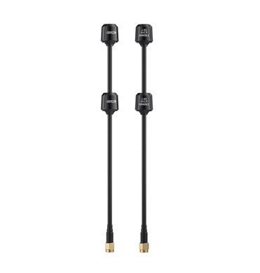 Антенна 4.9G RHCP GEPRC Momoda2 DUAL 170+57mm 3.8Dbi, SMA-Male прямой, черная, для FPV дронов