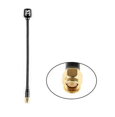 Антенна RHCP 5.8G HGLRC Hammer 135mm 2.5Dbi, SMA-Male прямой, черная, для FPV дронов