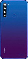 Задня кришка зі склом камери для телефону Xiaomi Redmi Note 8T, Original PRC, синя, Original PRC
