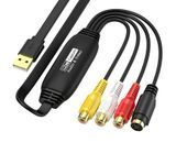 Відеоконвертер AV RCA на USB, карта відеозахоплення аналогового відео в 1080p для ПК/ноутбука, Female конектори