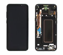 Дисплейный модуль для телефона Samsung G955F Galaxy S8 Plus с рамкой # GH97-20470A в сборе с тачскрином черный, Original, с рамкой