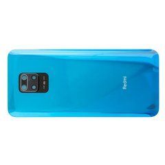 Задня кришка для смартфону Xiaomi Redmi Note 9 Pro з склом камери синя, Original PRC