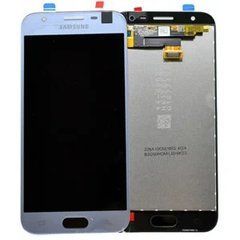 Дисплейний модуль для телефону Samsung J330F Galaxy J3 (2017) в зборі з тачскріном, блакитний, Original PRC, Original PRC, без рамки