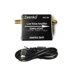 Підсилювач сигналу широкосмуговий Zeenko ZK07-BM 30MHz&ndash;6GHz, 41dB LNA, живлення від батареї