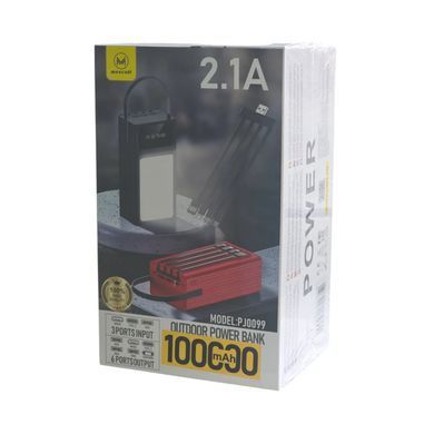 Повербанк MaxCell PJ0099 100000mAh, 10.5W, зовнішній акумулятор, батарея, УМБ, power bank