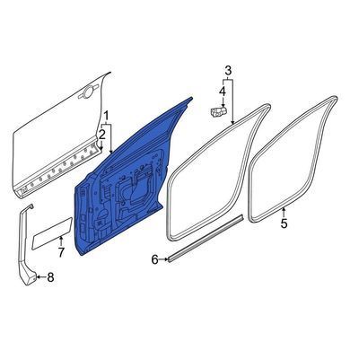 Дверка для Nissan Ariya, передня ліва, H010A-5MPAA