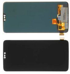 Oneplus 6 дисплей в сборе с тачскрином модуль черный HC, High Copy, без рамки