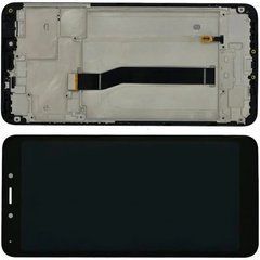 Дисплей Xiaomi Redmi 6 / 6A модуль в зборі з тачскріном і рамкою, Original PRC, чорний, Original PRC, з рамкою