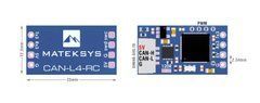 Адаптер AP_PERIPH Matek CAN-L4-RC, STM32L431, підключення RC приймача до CAN-шини, підтримка PWM