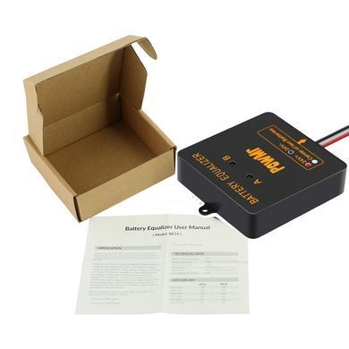 Балансир акумуляторів PowMr 12V/24V, вирівнювач напруги для 2&times;12V АКБ, Battery Equalizer