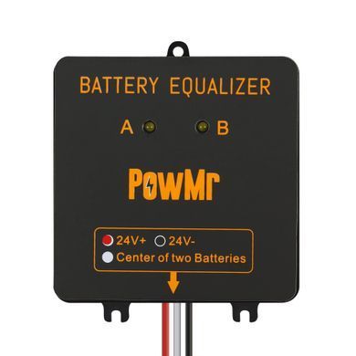 Балансир акумуляторів PowMr 12V/24V, вирівнювач напруги для 2&times;12V АКБ, Battery Equalizer