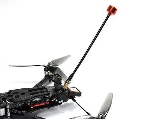 Антена RHCP 5.8G Rush Cherry 160mm 1.2Dbi, SMA-Male прямий, червона, для FPV дронів