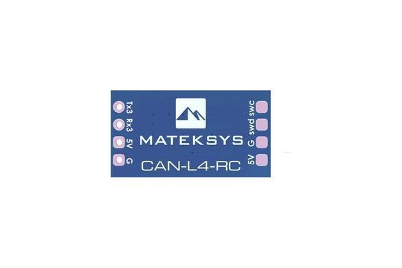Адаптер AP_PERIPH Matek CAN-L4-RC, STM32L431, підключення RC приймача до CAN-шини, підтримка PWM