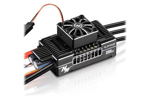 Регулятор мотору ESC 120A Hobbywing Platinum V5, 3-8S, 32-bit, для крила, RC-моделей