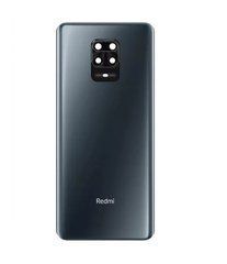 Задня кришка для смартфону Xiaomi Redmi Note 9 Pro з склом камери сіра, Original PRC