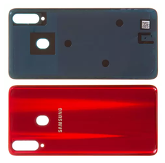 Задняя панель корпуса для смартфона Samsung A207F/DS Galaxy A20s, красный, High Copy