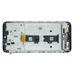 Дисплей Motorola Moto G10 XT2127 модуль в зборі з тачскріном і рамкою, чорний, Service Original, Original, з рамкою