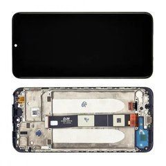 Дисплей Xiaomi Redmi 9A, Redmi 9C, M2006C3LG модуль в зборі з тачскріном, з рамкою, чорний, HC, High Copy, з рамкою
