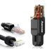 Коннектор быстрый RJ45 CAT6A 10Gbps для LAN кабелей, монтаж без инструмента в полевых условиях