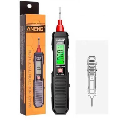 Тестер напряжения бесконтактный ANENG VD807, 12&ndash;300V, определение фазы, индикатор обрыва индукционный