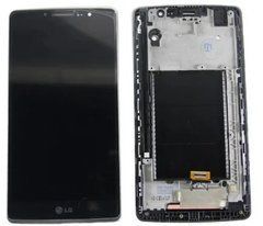 Дисплей LG H540F Dual, H542, H631, H635, LS770, G4 Stylus модуль в зборі з тачскріном, чорний, з рамкою